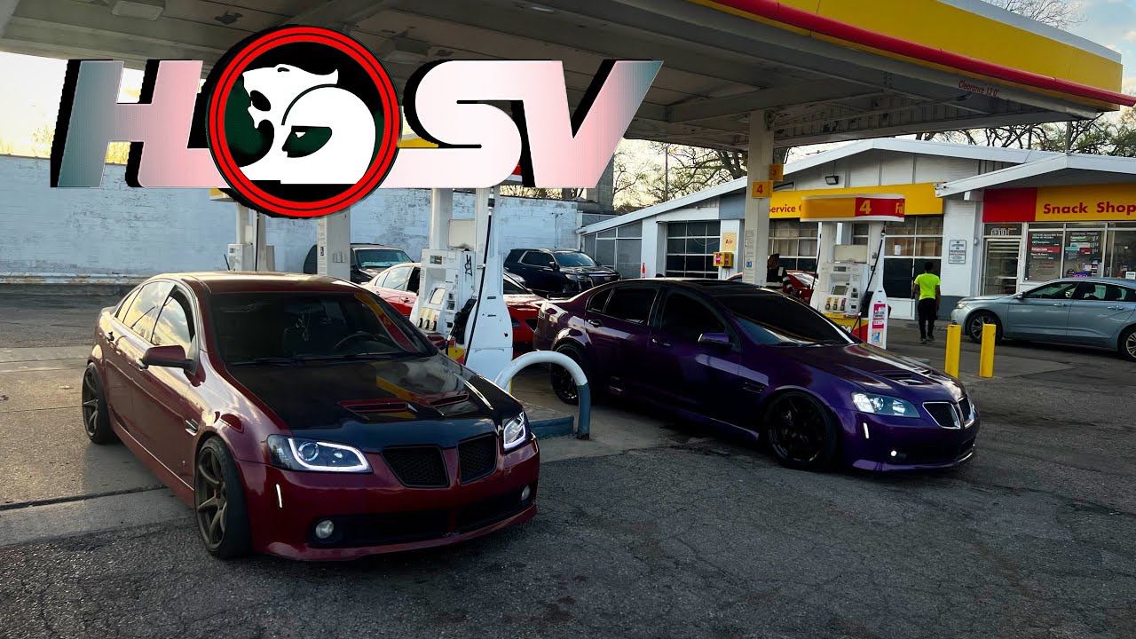 TWO PONTIAC G8 GT’S CUTTING UP IN TRAFFIC(GETS WILD!!)