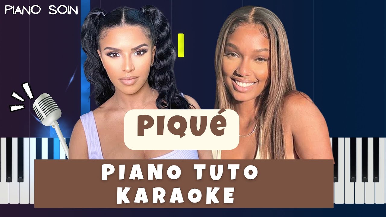 Imen ES & Ronisia - Piqué (Piano fr Cover Tutoriel KARAOKE Paroles)