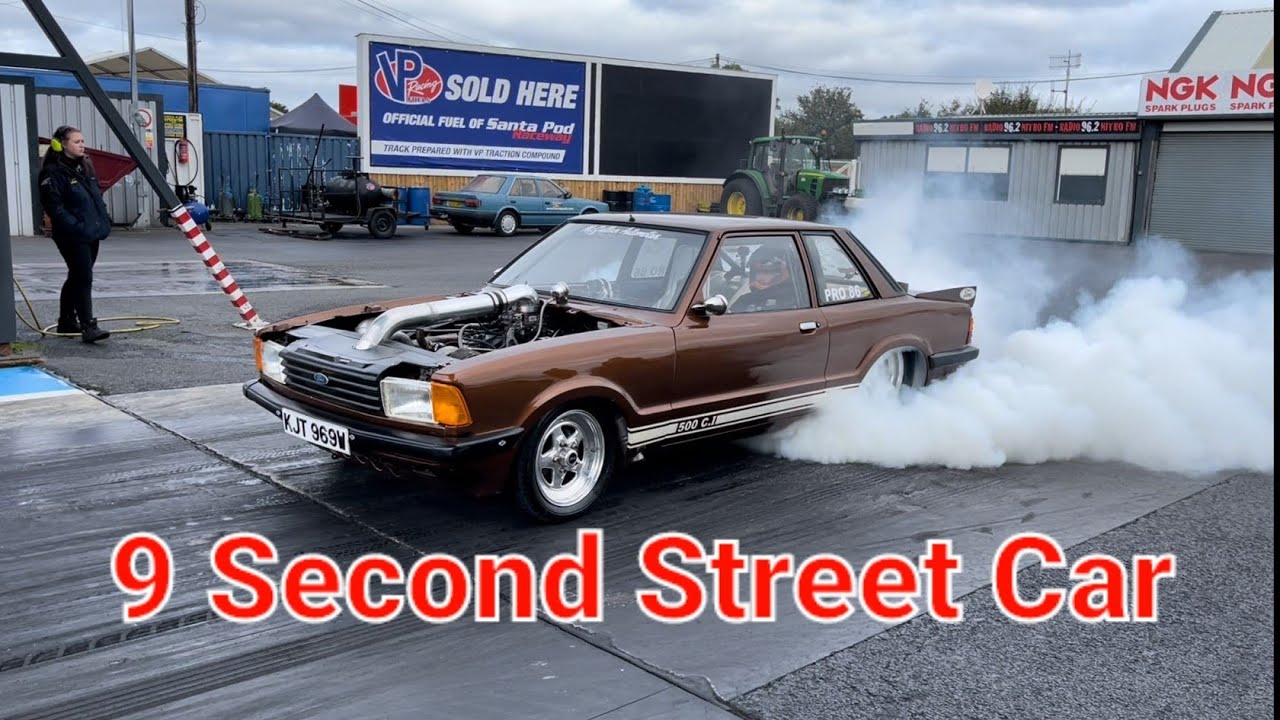 Ford Cortina Into The 9's - Twin Turbo V8 Street Car -