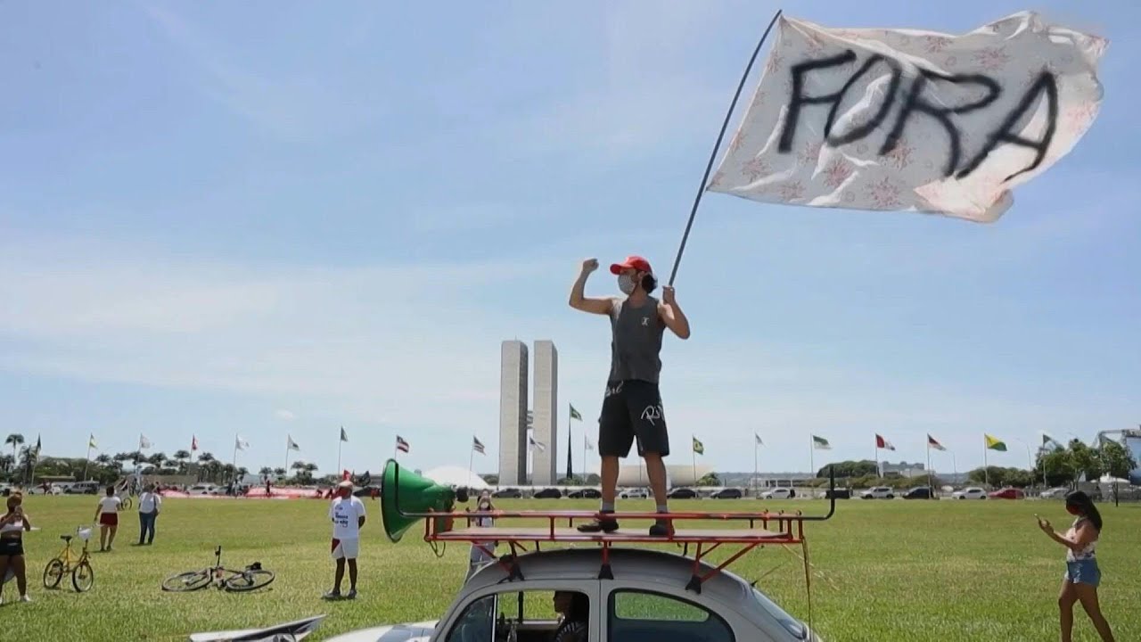 Protestos contra Bolsonaro | AFP