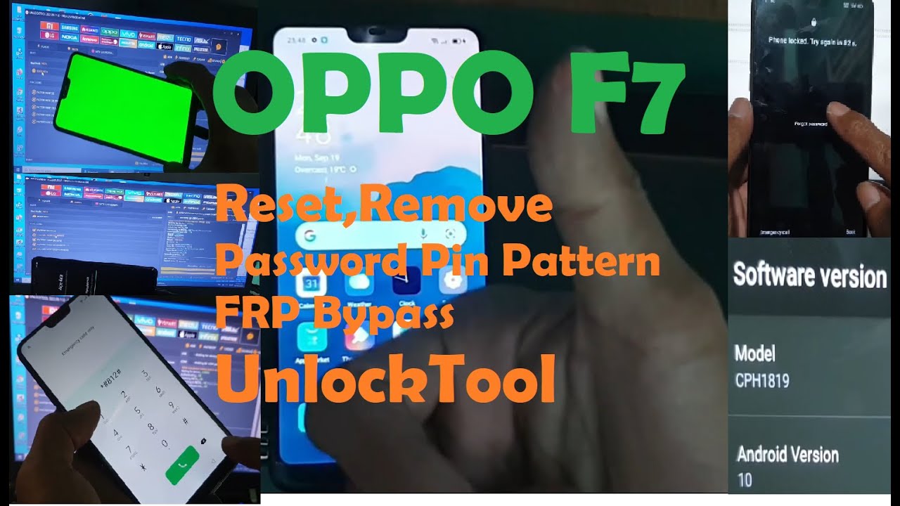 Oppo F7│Screen Lock Removal Via Unlocktool