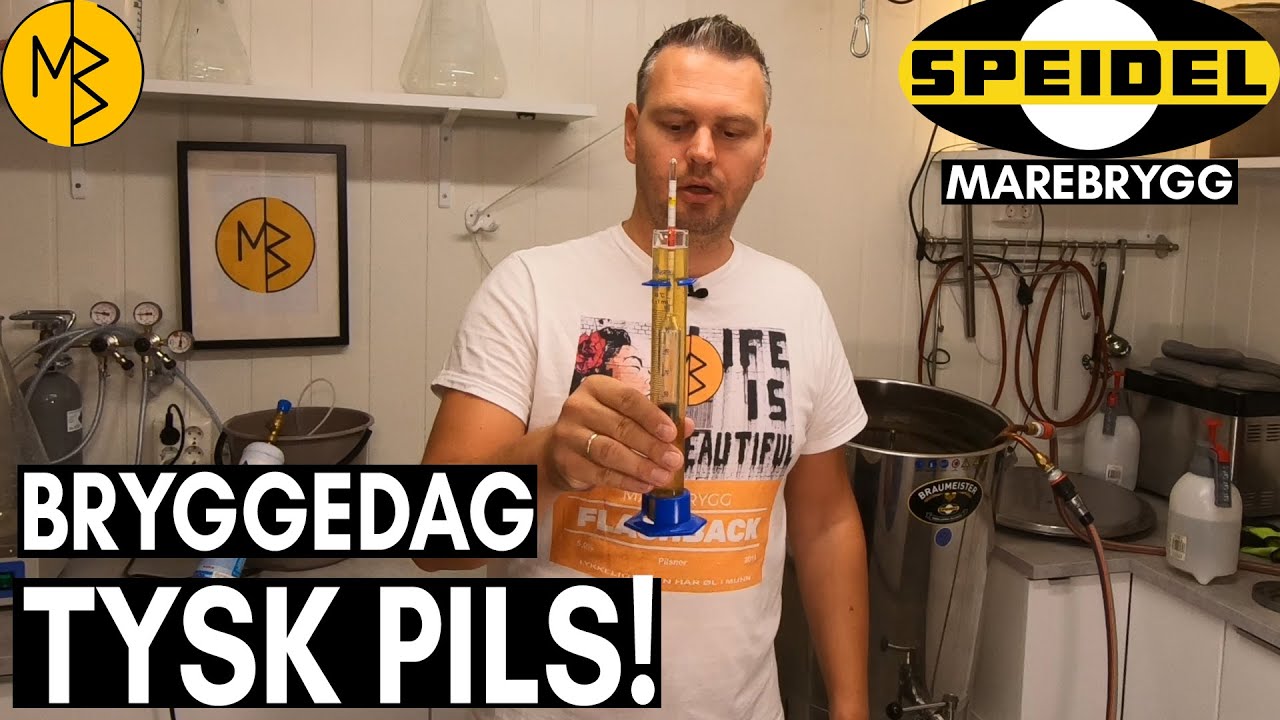 Bryggedag Pils! ..men noe gikk galt, så vi må vannjustere etter at ølet er ferdig