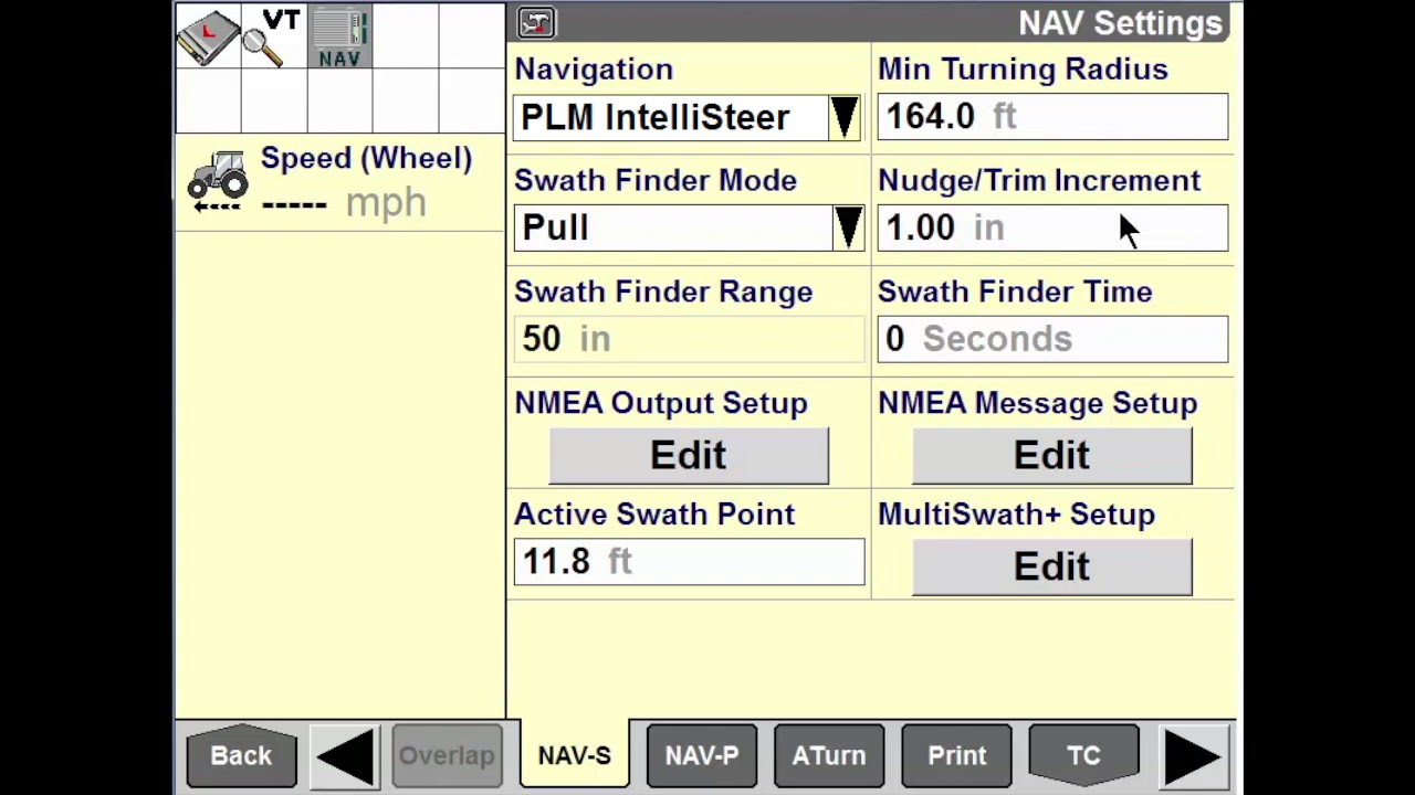 PLM™ IntelliView IV Nav Setup