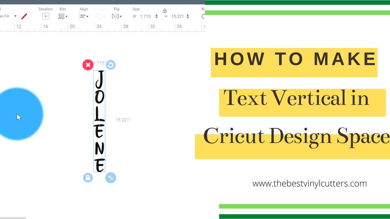 How to Make Text Vertical in Cricut Design Space