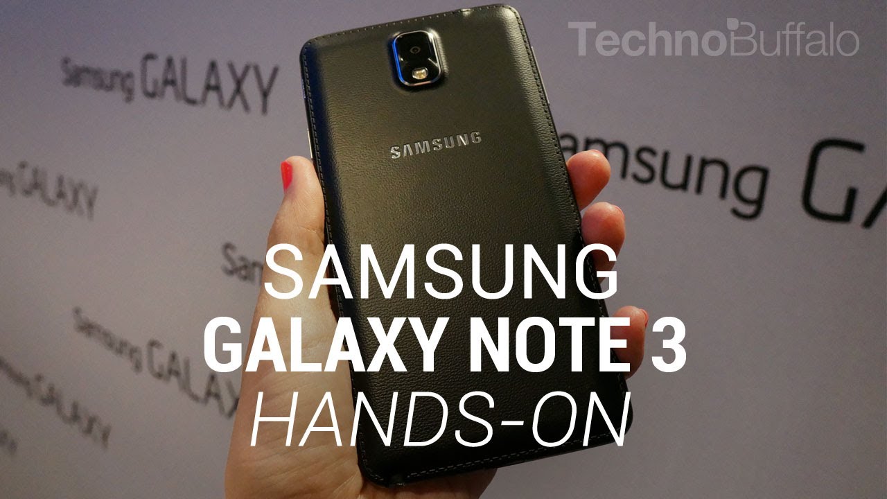 Samsung Galaxy Note 3 Hands On