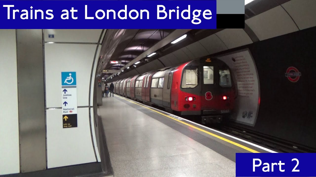 London Underground: Northern and Jubilee line trains at London Bridge (Part 2)