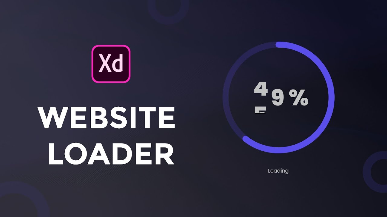 Website Loader Design In Adobe Xd / Adobe Xd Tutorial