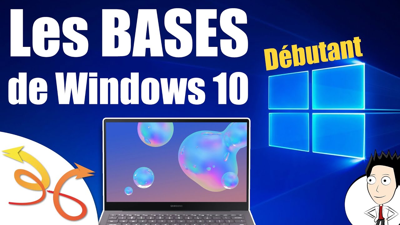 Cours informatique d&eacute;butant : Les BASES de Windows 10 (tuto fran&ccedil;ais)