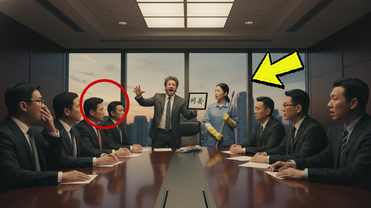 Sin traductor chino, el CEO entra en pánico — Hasta que la conserje habla