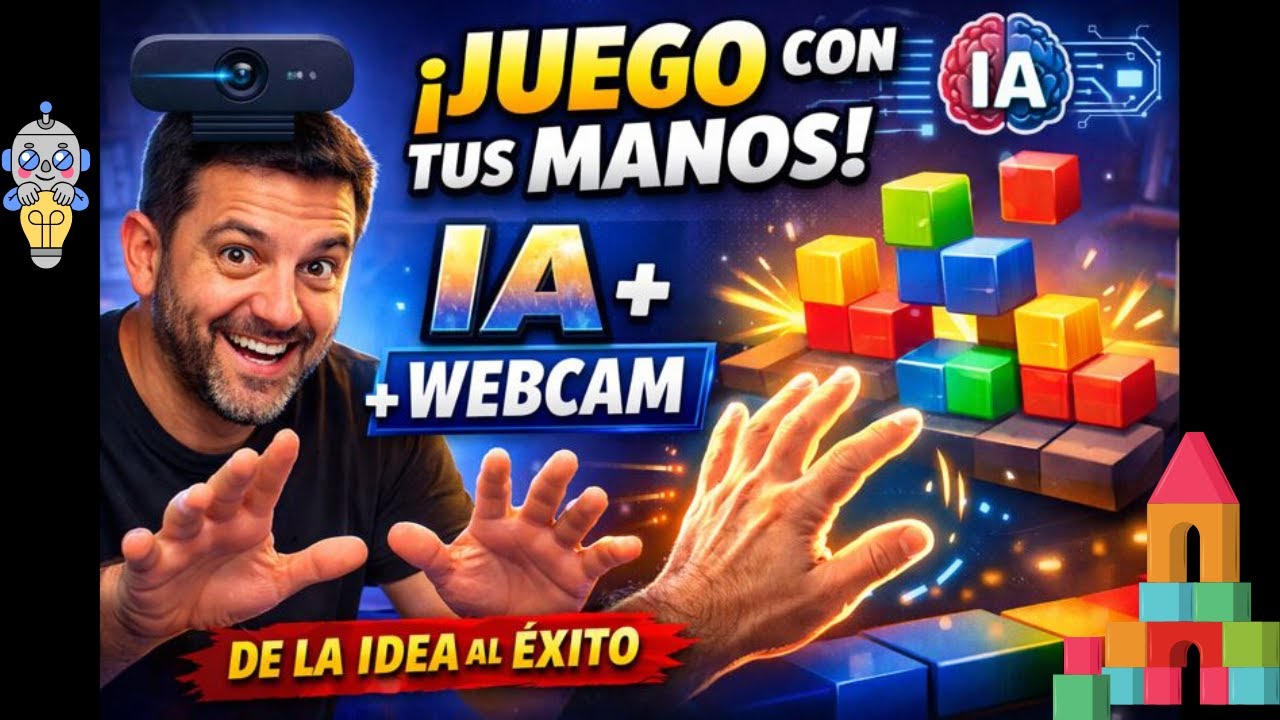 Este juego se controla con tus manos 🤯 | IA + Webcam (Gemini 3 Pro)