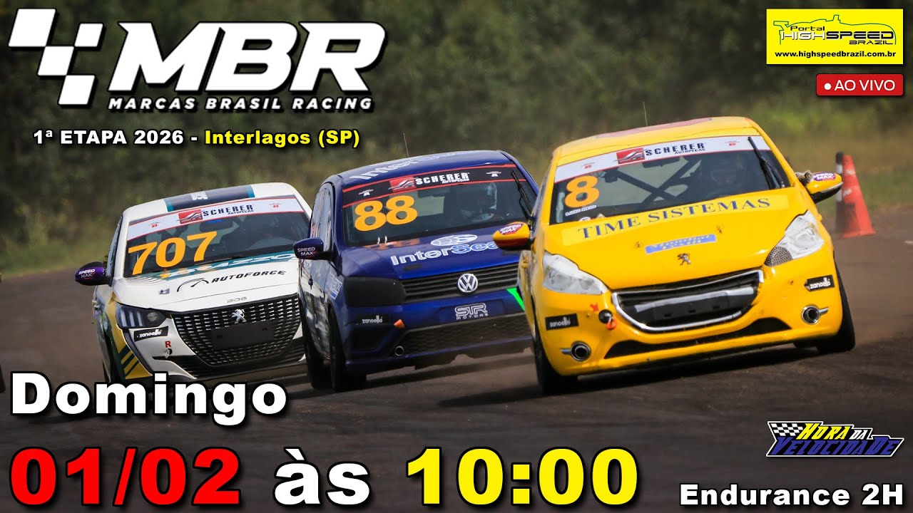 🔴 MARCAS BRASIL RACING | Endurance 2 Horas | 1ª Etapa 2026 | Interlagos (SP) | Ao Vivo