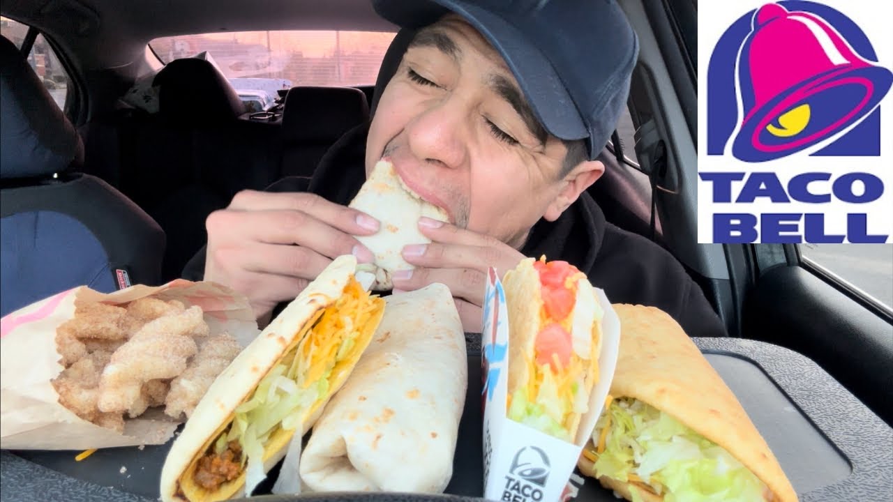 Taco Bell Mukbang || Хрустящие тако с расплавленным сыром, хрустящая сырная гордита и многое другое