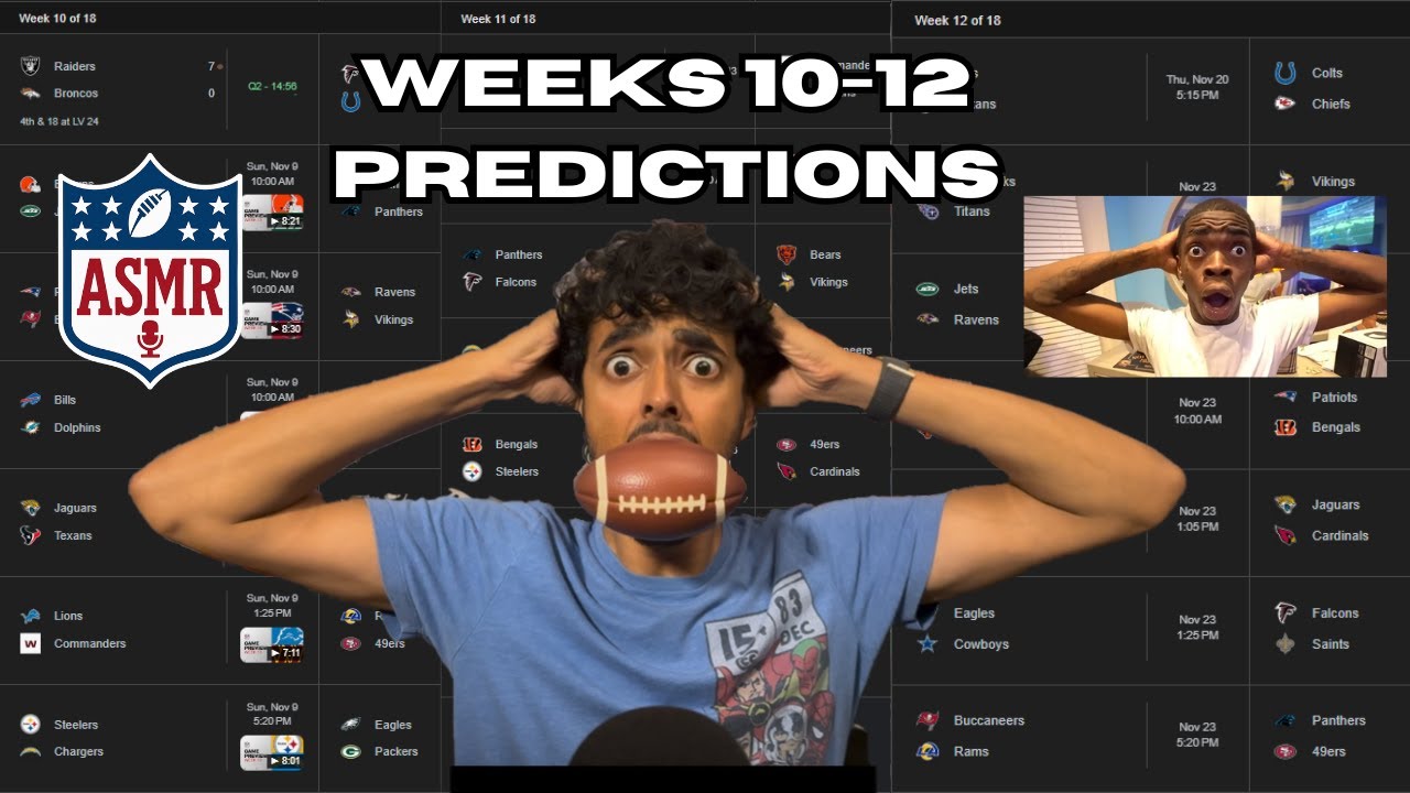NFL ASMR - Can I Guess Every NFL Winner for 3 Weeks?