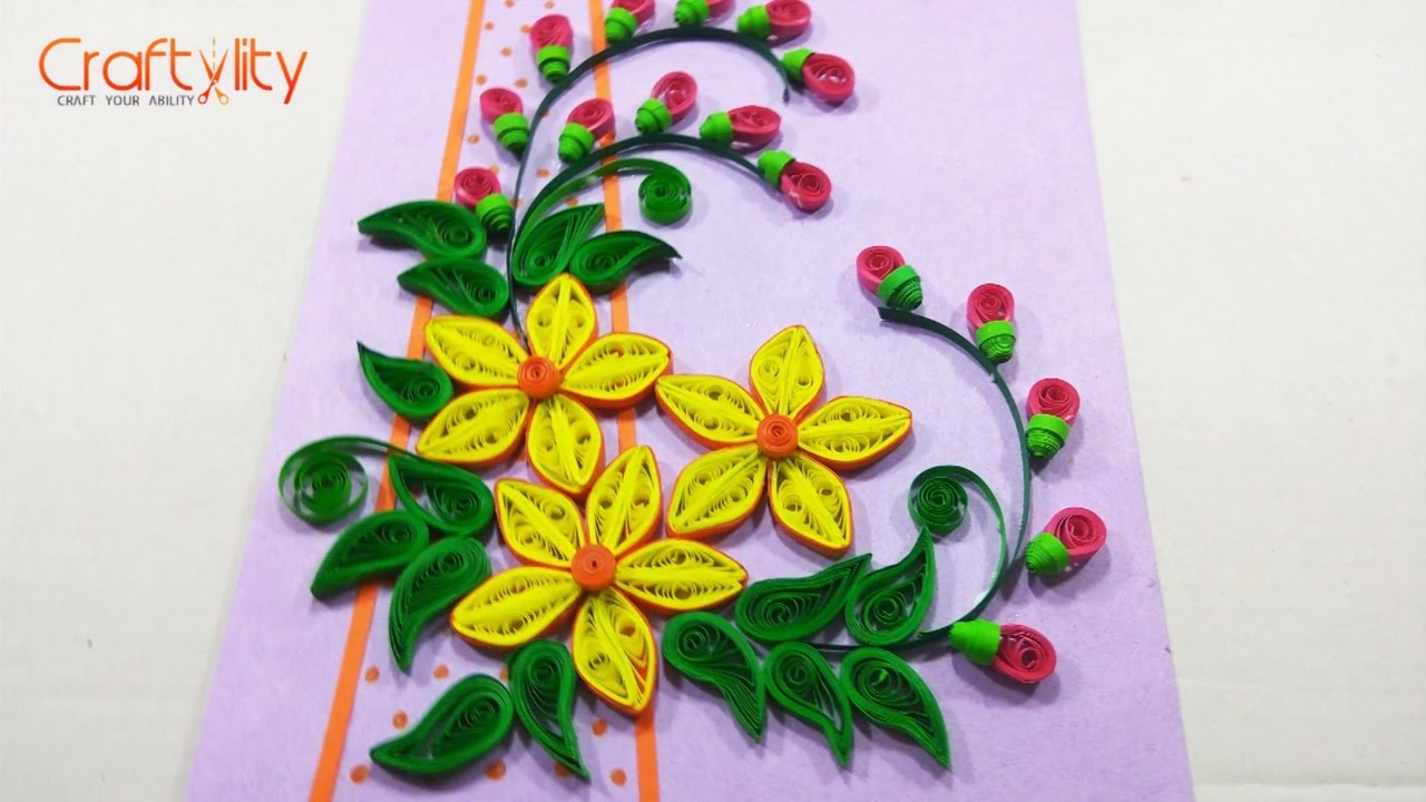 DIY Paper Quilling Card | Step by Step Quilling Birthday Greeting Card | Quilling Card Ideas