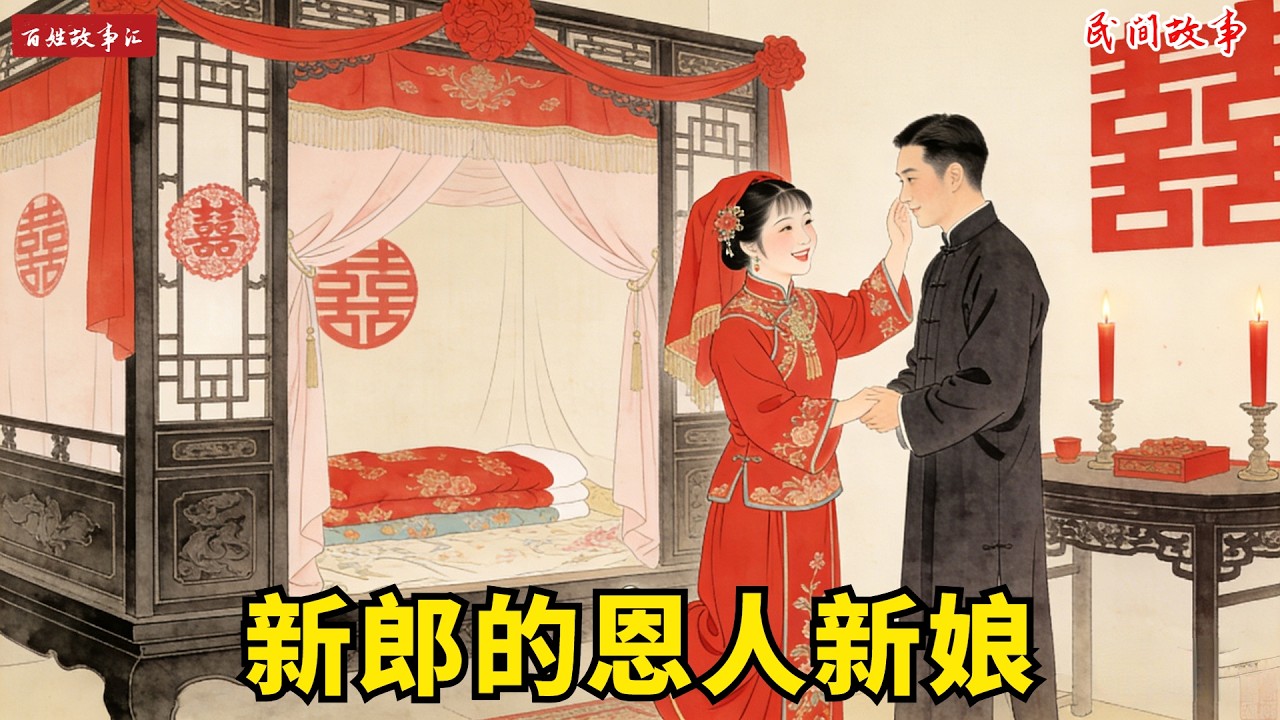 洞房夜新郎吹燈拒圓房，新娘卻躲在黑影裡啃蹄髈？燈亮後少爺悔斷腸！原是苦尋十年的救命恩人。#故事頻道 #民間故事#有聲書 #睡前故事#中國文化#故事分享