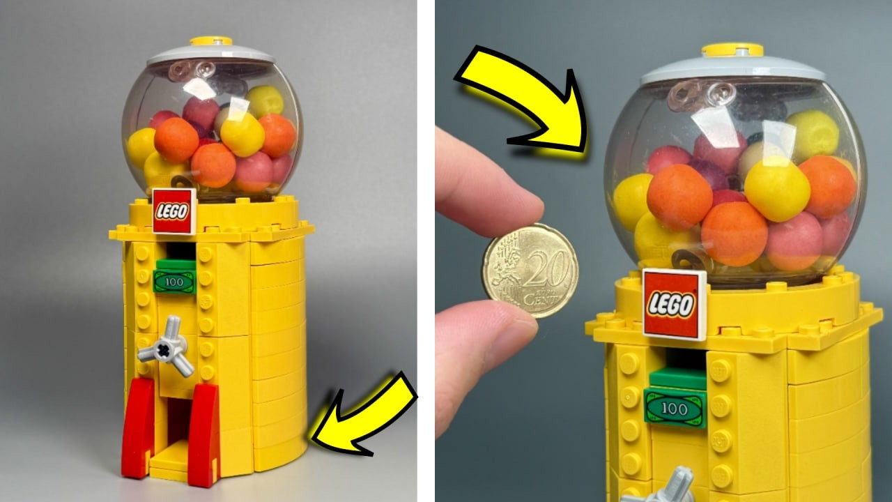 I built a LEGO Gumball Candy Vending Machine