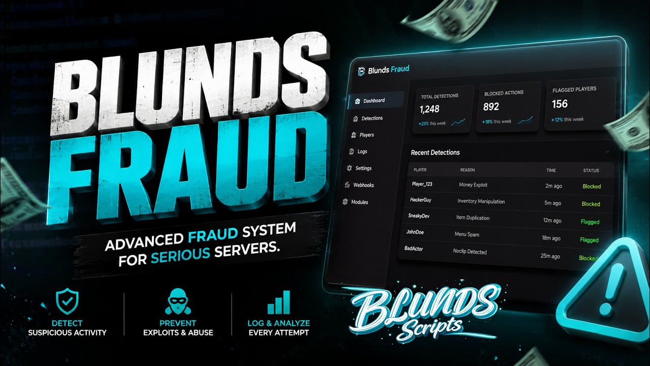 Blunds Fraud - Complete FiveM Fraud & Cybercrime Script | ESX, QBCore & Standalone