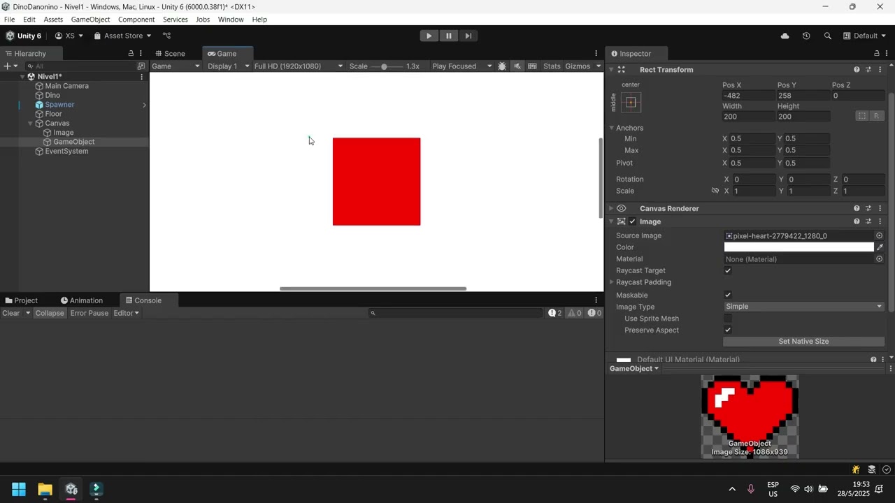 Conceptos Básicos de Canvas en Unity