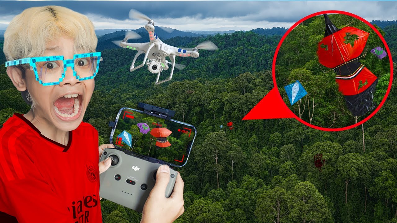 BERBURU LAYANGAN PAKAI DRONE DI TENGAH HUTAN, NEMU LAYANGAN JUMBO!!