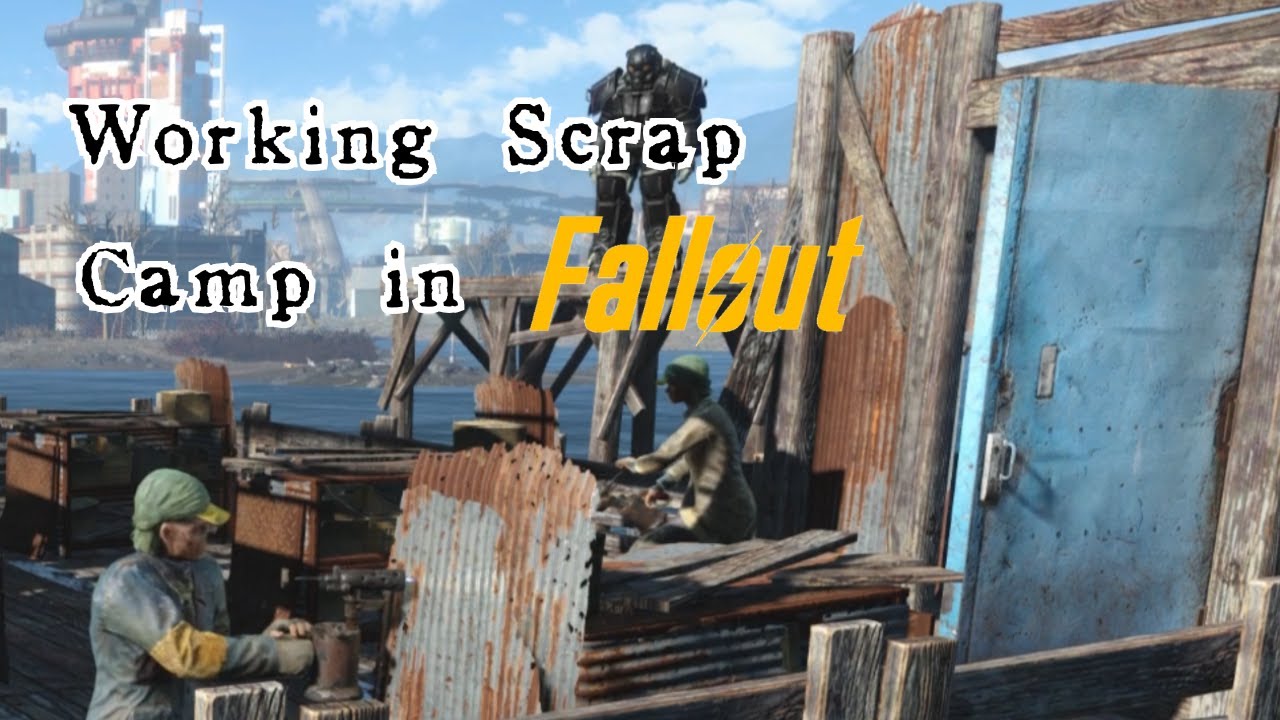 how to build a working Scrap camp in Fallout 4 - Settlement building