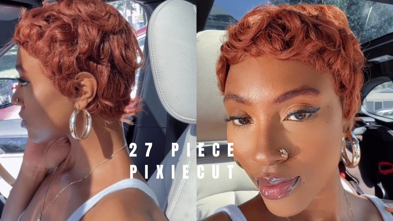 HAIR TUTORIAL| 27 PIECE QUICKWEAVE PIXIE CUT, PERFECT FALL HAIRSTYLE| NajzeKavonne