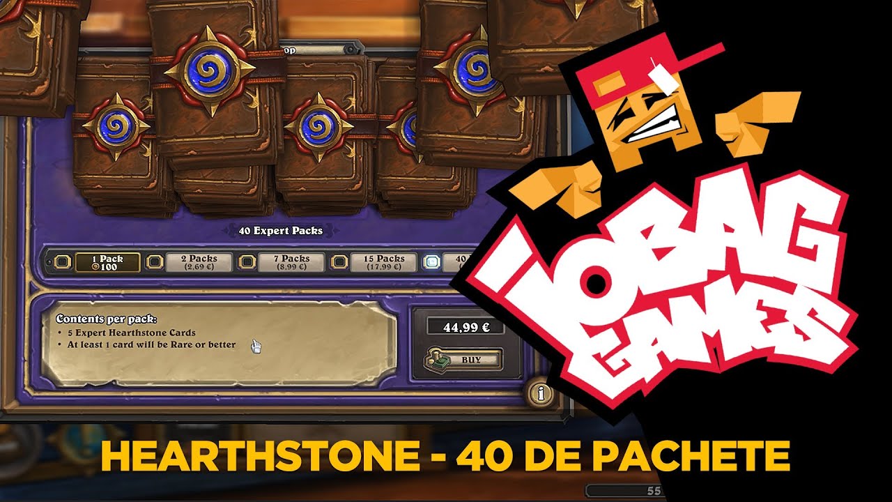 IOBAGG - Hearthstone - 40 de pachete