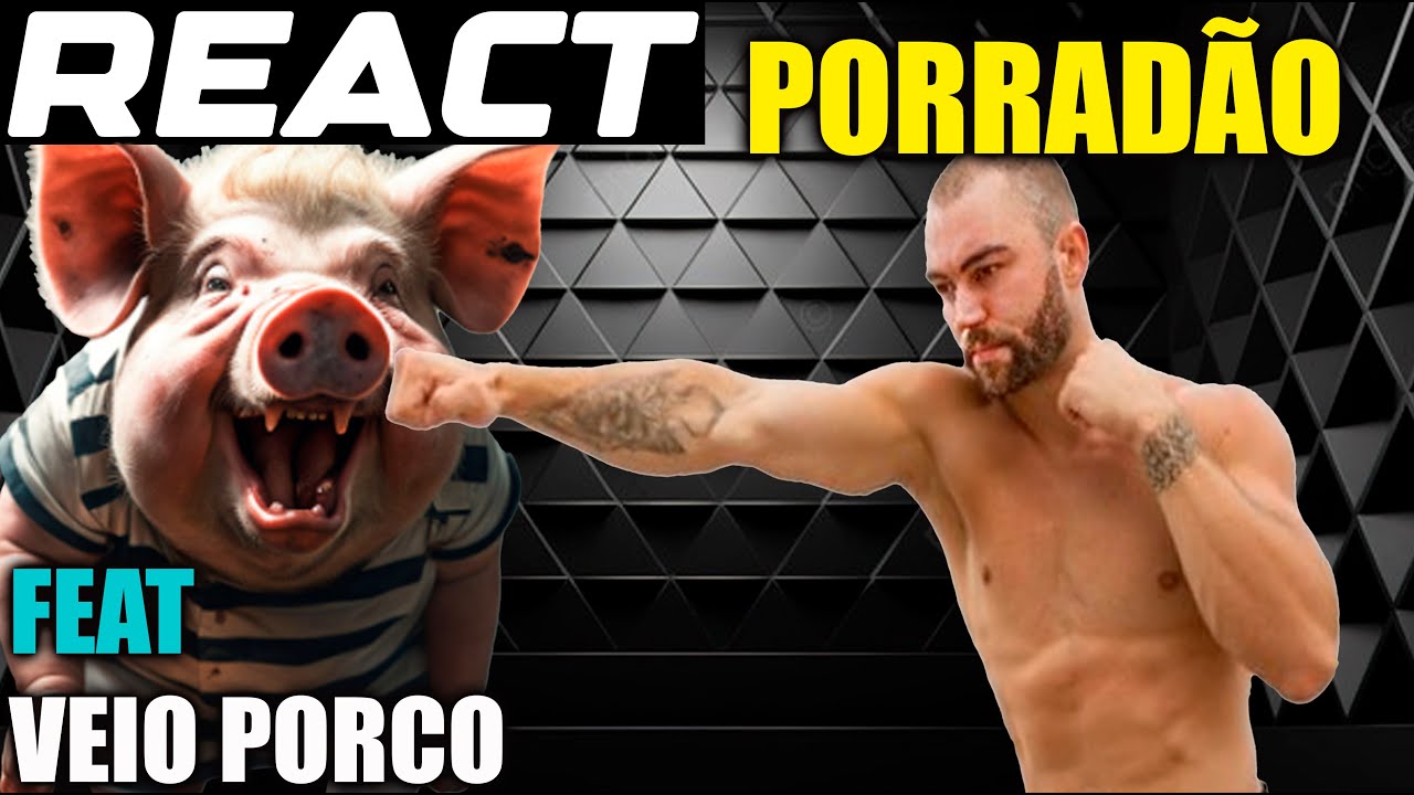 REACT VEIO PORCO GOSTA DE PORRADÃO