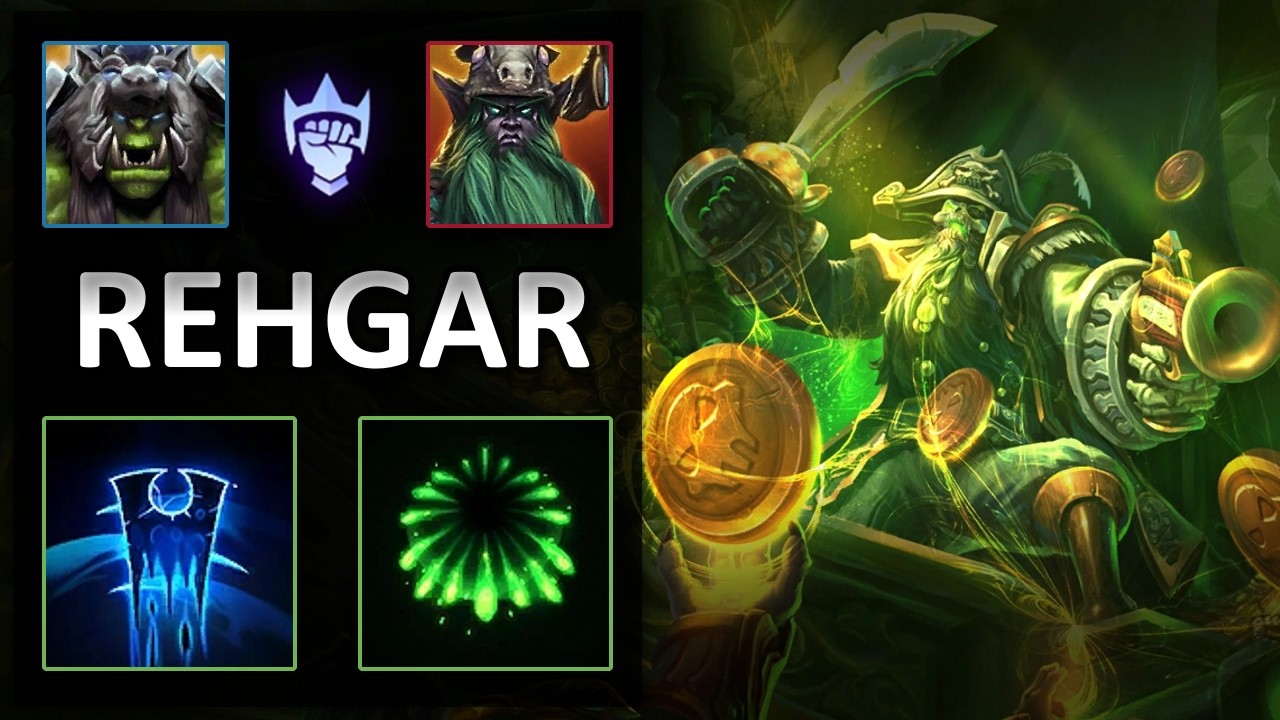 Rehgar Ancestral Healing vs Malfurion | Blackheart Bay | Heroes of the Storm Master Replay