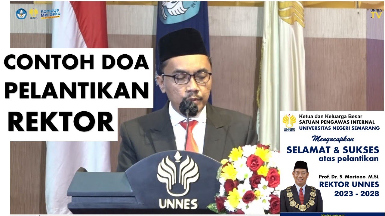 CONTOH DOA PELANTIKAN REKTOR