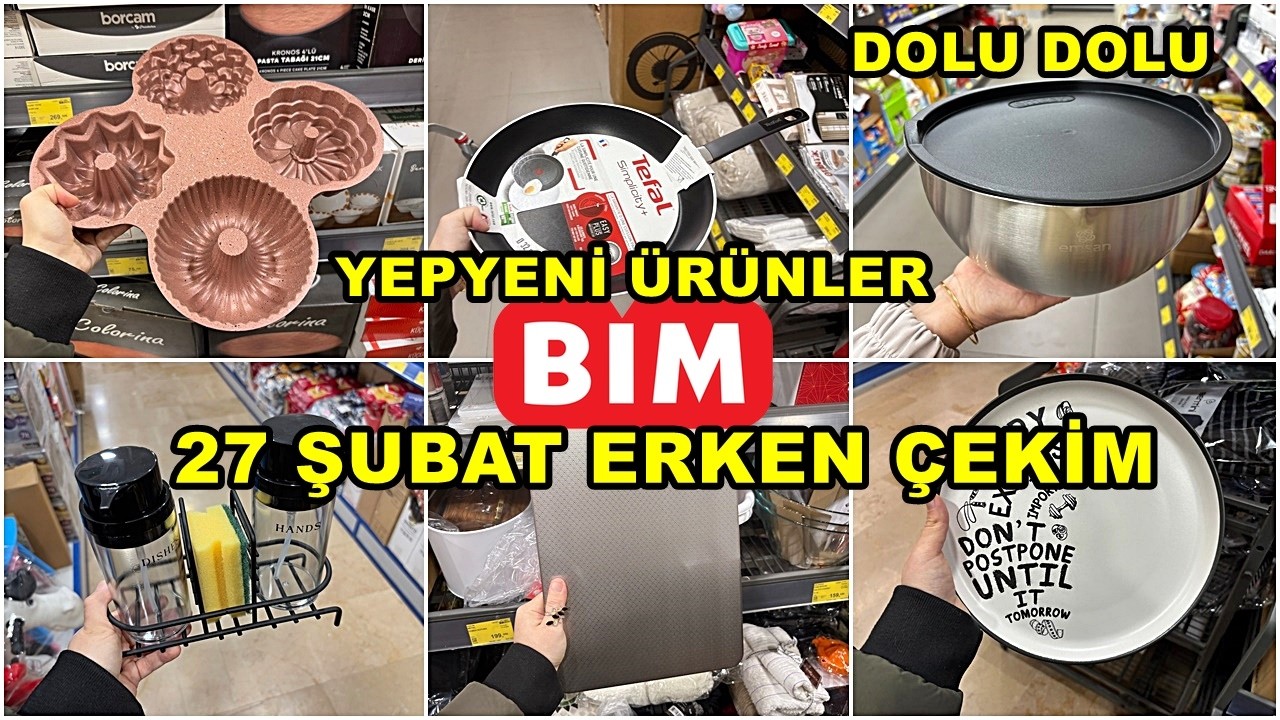 BİME GELDİ HEMEN ALDIK💃BİM 27 ŞUBAT 2026 CUMA💃/GERÇEK İLK VE TEK ERKEN ÇEKİM❗️/YEPYENİ ÜRÜNLER/