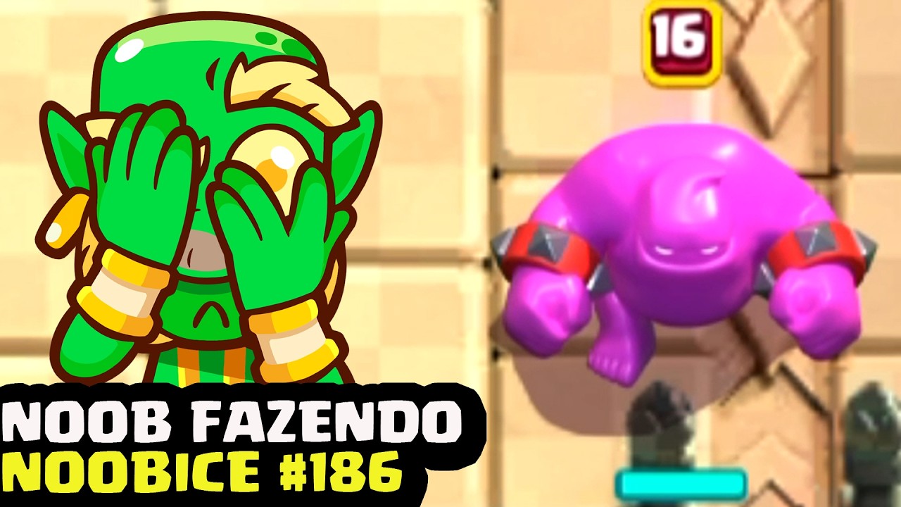 NOOB FAZENDO NOOBICE #186 - SUBINDO TROFÉUS CONTRA GOLEM DE DANONE