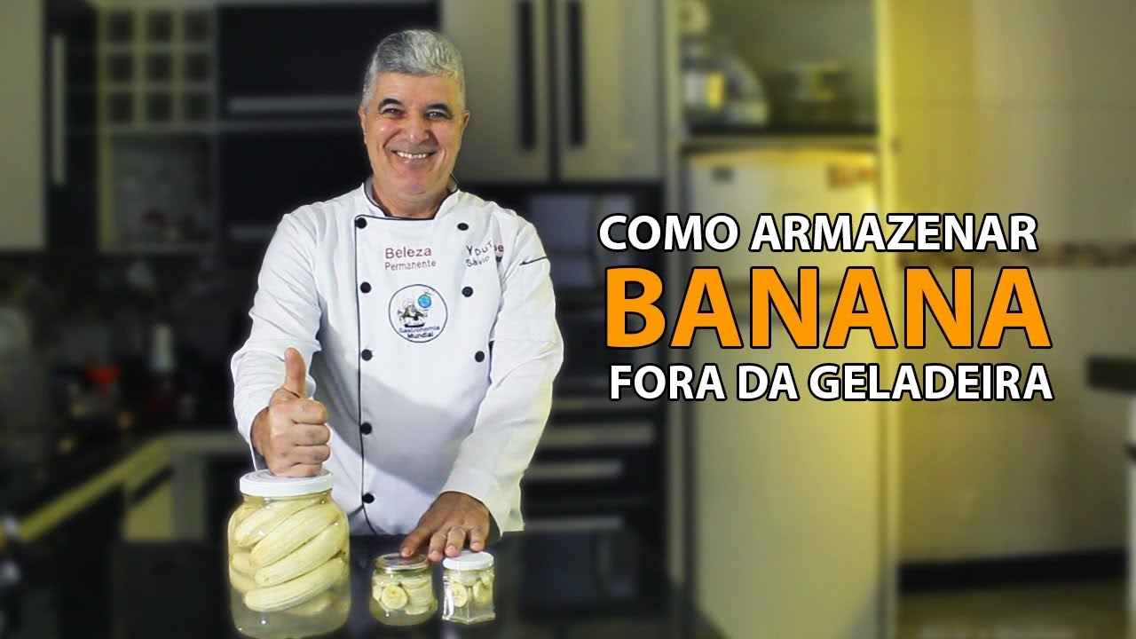 É assim que armazeno BANANA POR MAIS DE 2 ANOS !! fora da geladeira, ( SUPER FÁCIL)