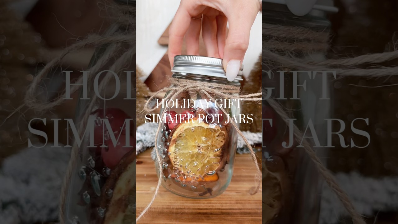 Holiday gift- Simmer pot jars 🎁 #christmas #diygift #simmerpot #homemade  #christmas2024 #giftidea