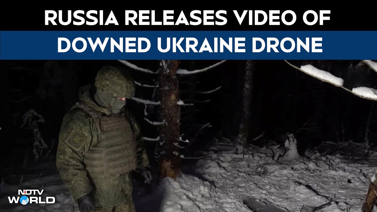 Russia Ukraine War | Russia Releases Video Of Downed Ukraine Drone That Attacked Putin's Home