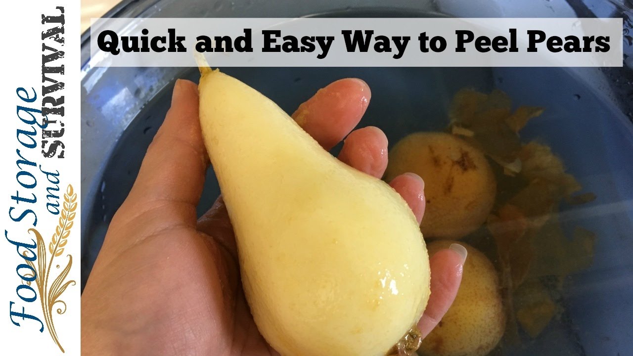 Quick and Easy Way to Peel Pears