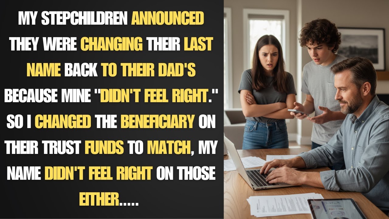 Stepchildren announced they were changing their last name back to bio dads. - BEST REDDIT STORIES