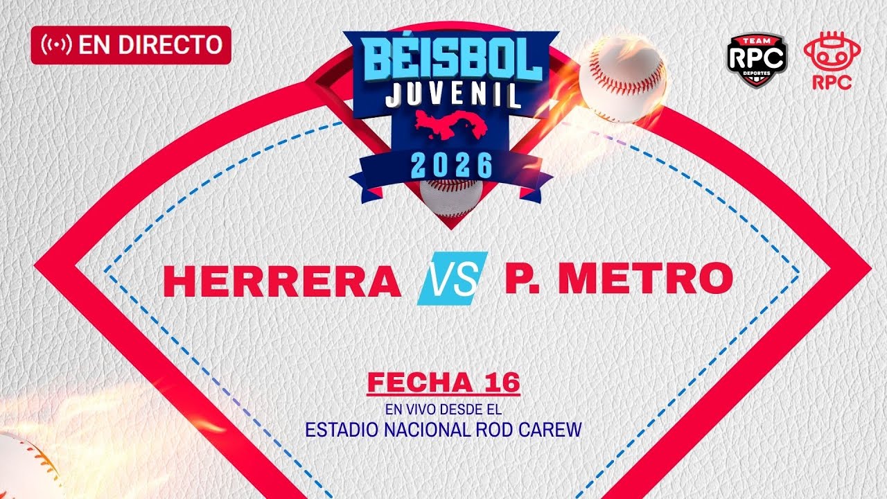 EN VIVO | BÉISBOL JUVENIL | Herrera vs Panamá Metro jornada 16