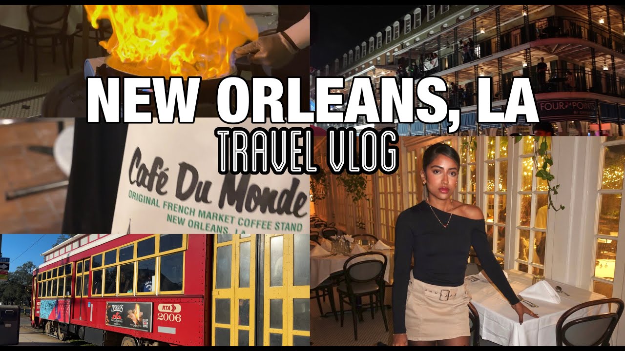 New Orleans, LA Travel Vlog: Bourbon st, Beignets, + NOLA vibes