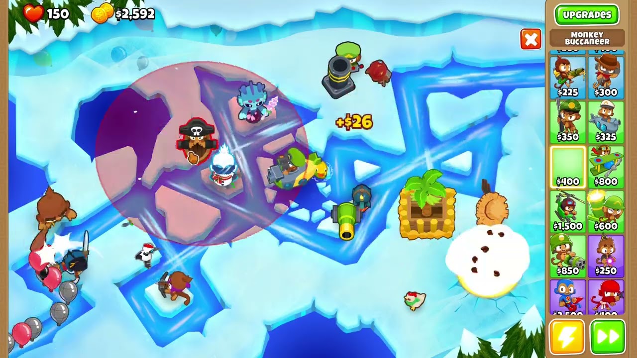 BloonsTD6 frozen over - medium