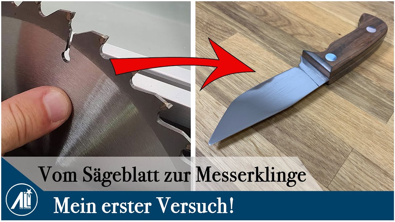 Kinderleicht! Messer selber bauen aus altem Sägeblatt.