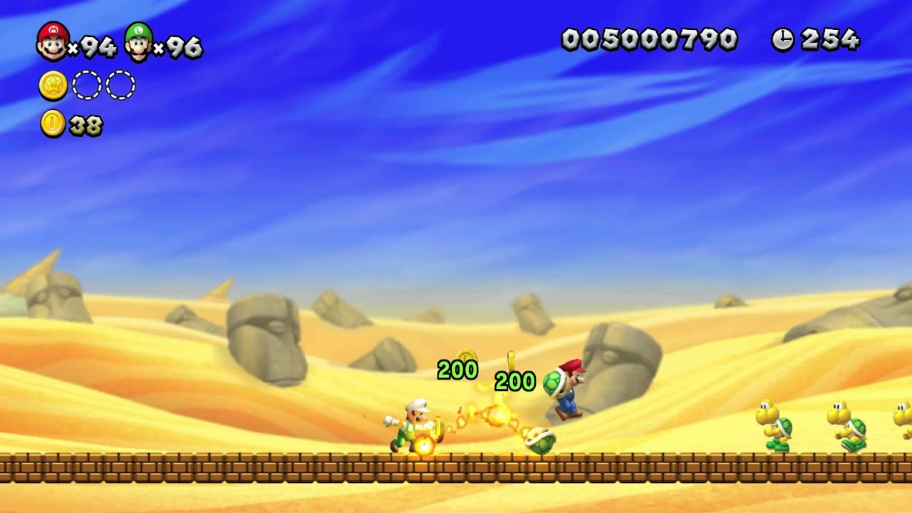 New Super Mario Bros. U Multiplayer Playthrough - Superstar Road