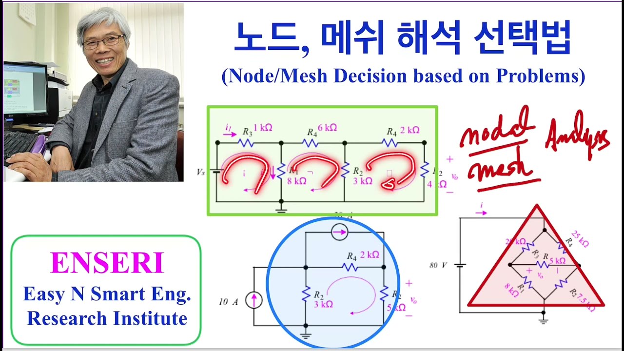 노달, 메쉬해석! 어느 방식으로 풀까? 회로이론 3.3