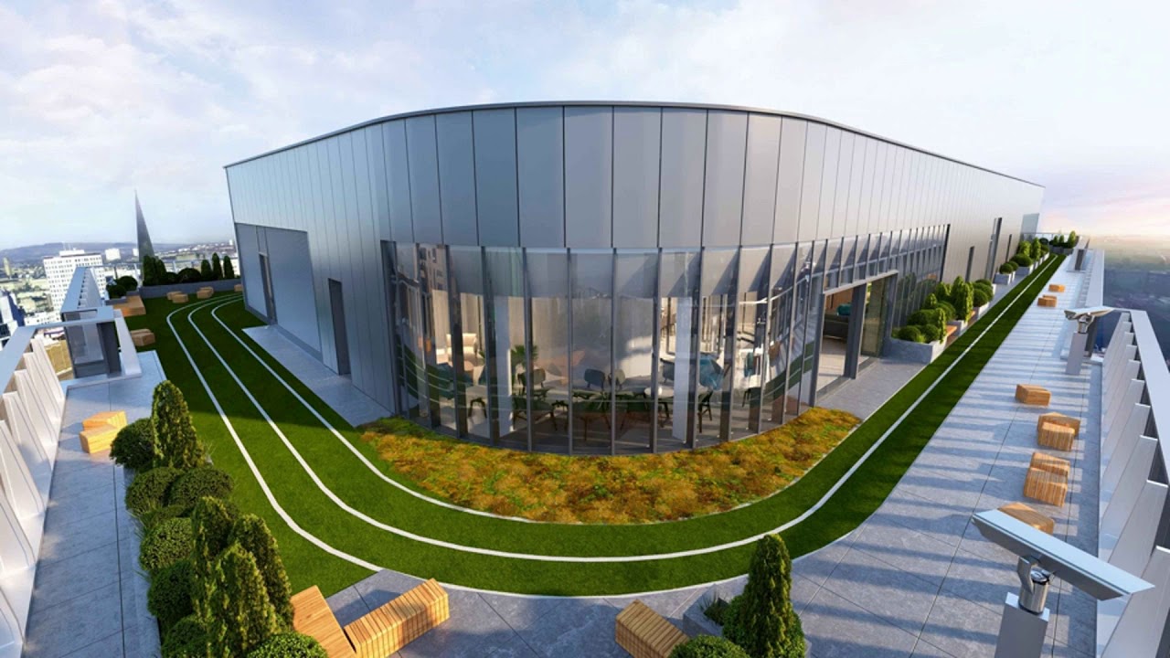 Rising from the ground: Glasgow's biggest office building takes shape, from above