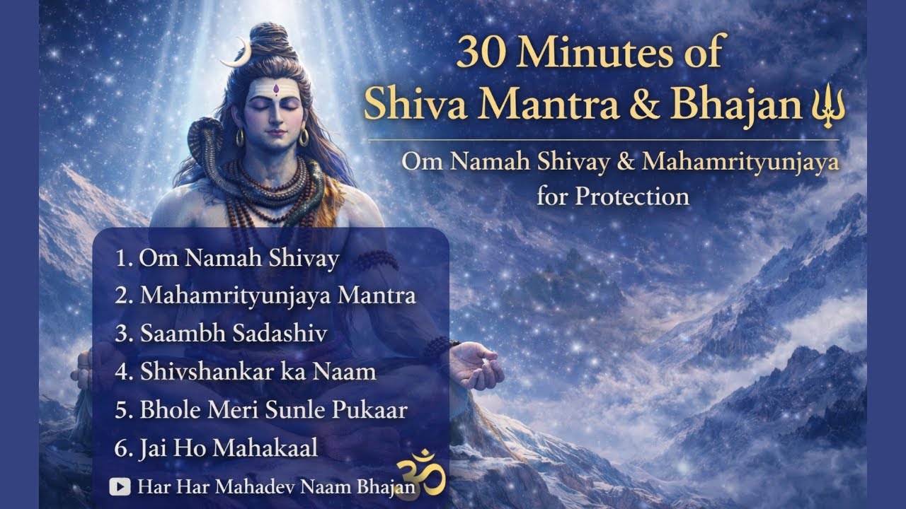 Shiv Mantra & Bhajan 🔱 | Om Namah Shivay & Mahamrityunjaya for Protection