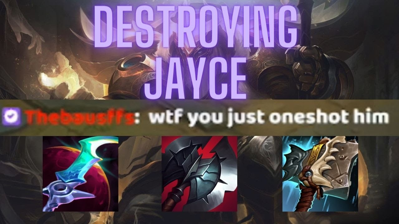 Completely 1v9ing a game ft Thebausffs complimenting me and making me really hhh *Jayce Matchup*