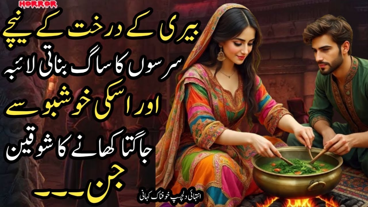 Beri K Darakht K Neechay Sarson Ka Saag Bnati Laiba Aur Iski Khushboo Say Jaffa Khaney Ka Shokeen