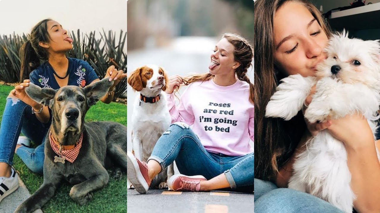 Photo Poses For Girls With Dog ||Photography Poses For Girls || 