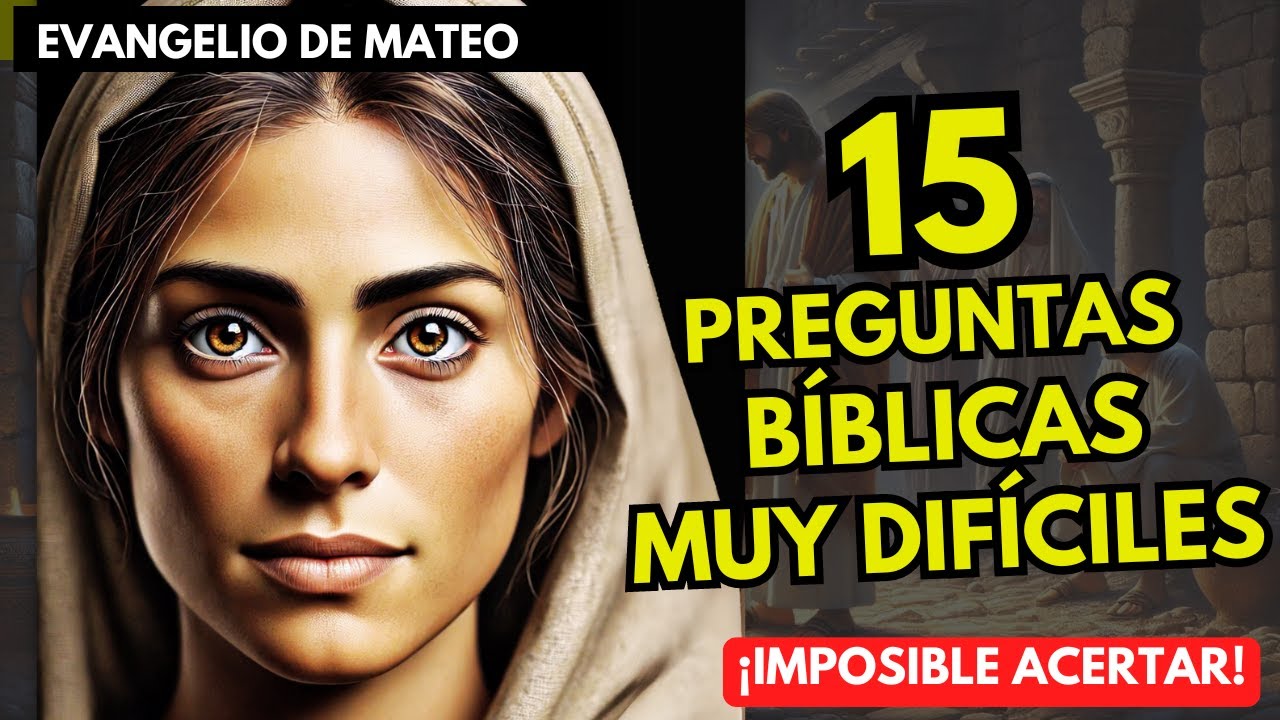 🕊️ ¡IMPOSIBLE ACERTAR! 😱 15 Preguntas Difíciles del Evangelio de Mateo 📖✨ | Quiz Bíblico