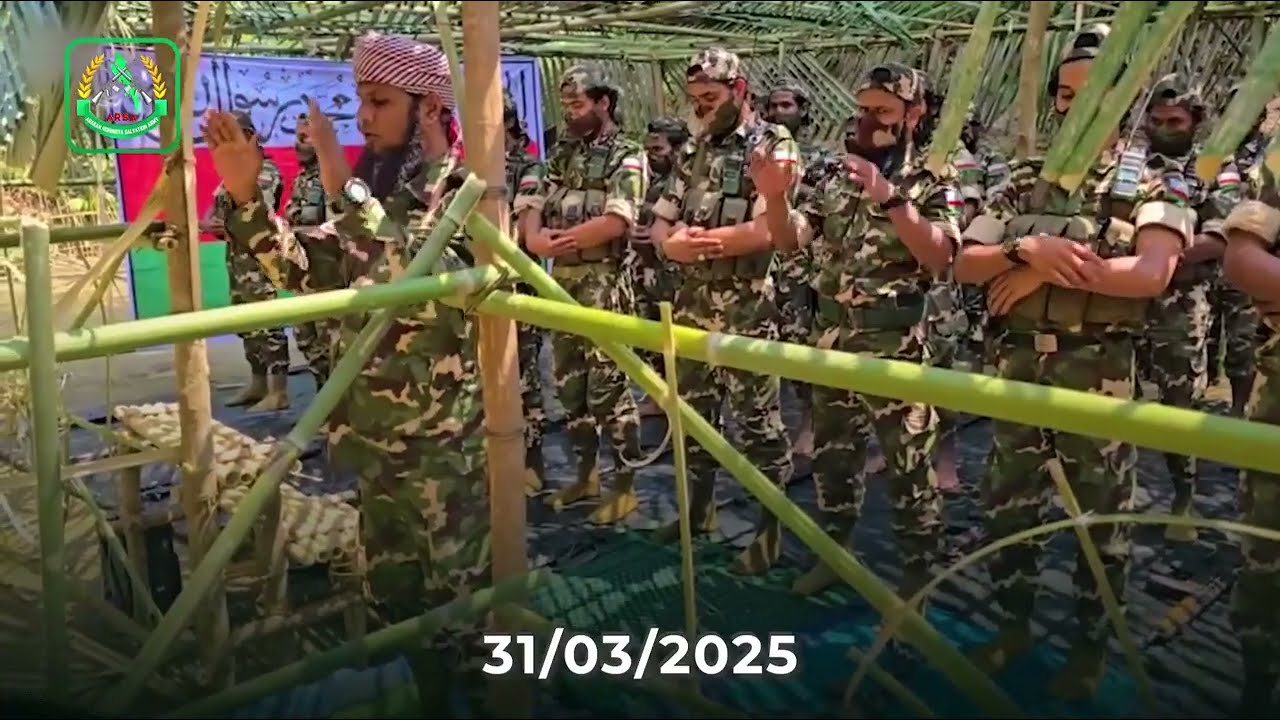Arakan Rohingya Salvation Army New Video Eid Mubarak Full Time Army Namaz in Arakan