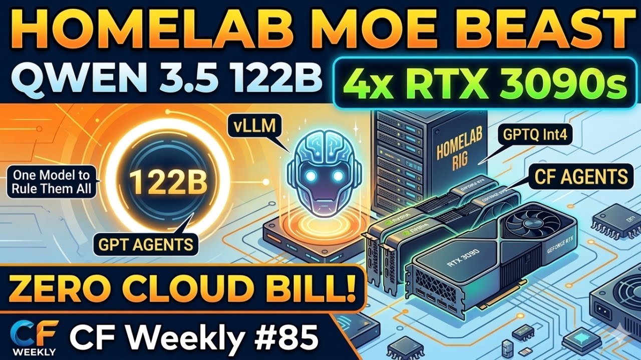 One Model to Rule Them All: Qwen3.5 122B on a Homelab for CF Agents | CF Weekly #85